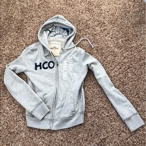 Grey Hollister hoodie - Large